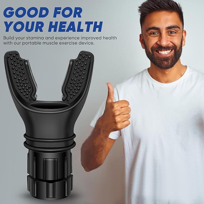 Breathing Trainer for Fitness & Lung Exercise – Portable Respirator with Mouthpiece - BudgetSpender