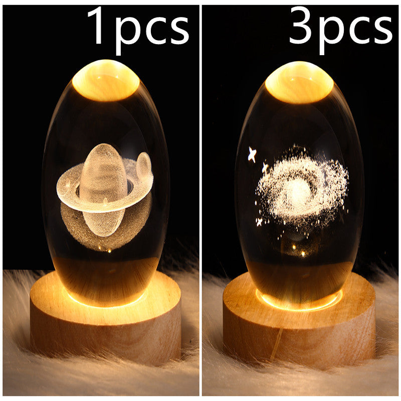 3D Crystal Night Light | Romantic Atmosphere Maker with Unique Designs - BudgetSpender