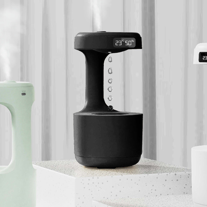 Bedroom Anti-Gravity Humidifier with Clock - BudgetSpender