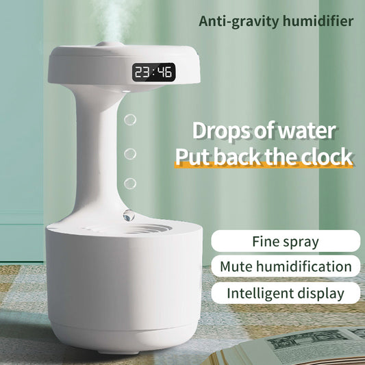 Bedroom Anti-Gravity Humidifier with Clock - BudgetSpender