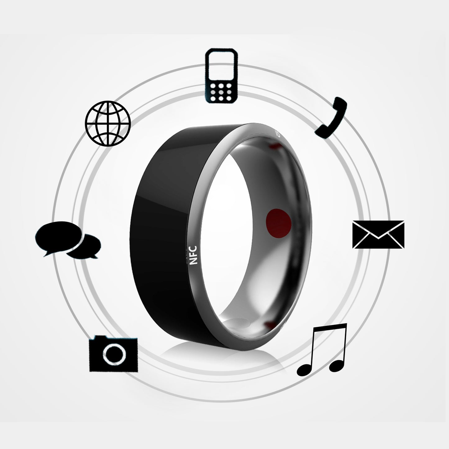 Smart NFC Finger Ring for Android & iPhone – Stylish Wearable for Privacy, Sharing, & Control - BudgetSpender