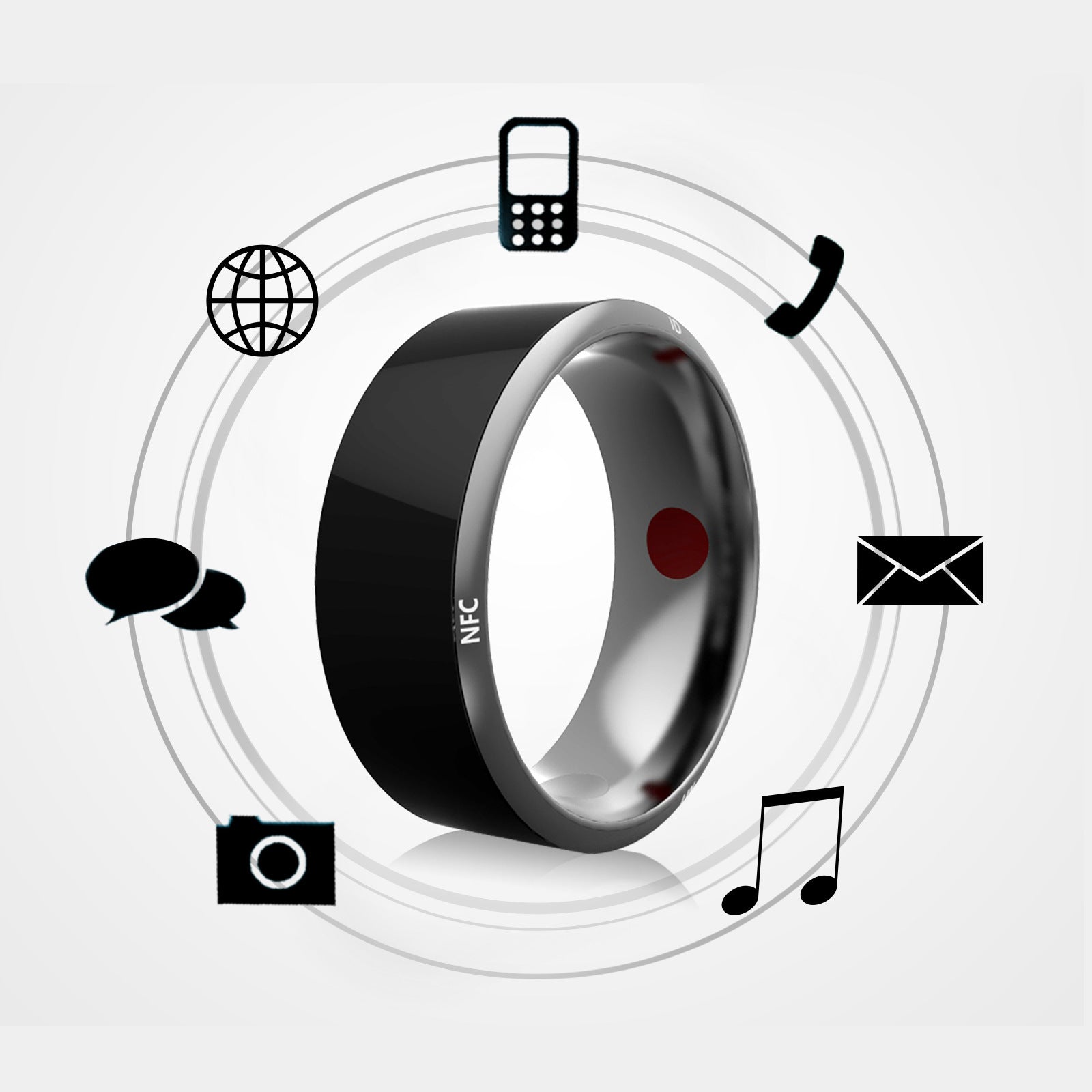Smart NFC Finger Ring for Android & iPhone – Stylish Wearable for Privacy, Sharing, & Control - BudgetSpender