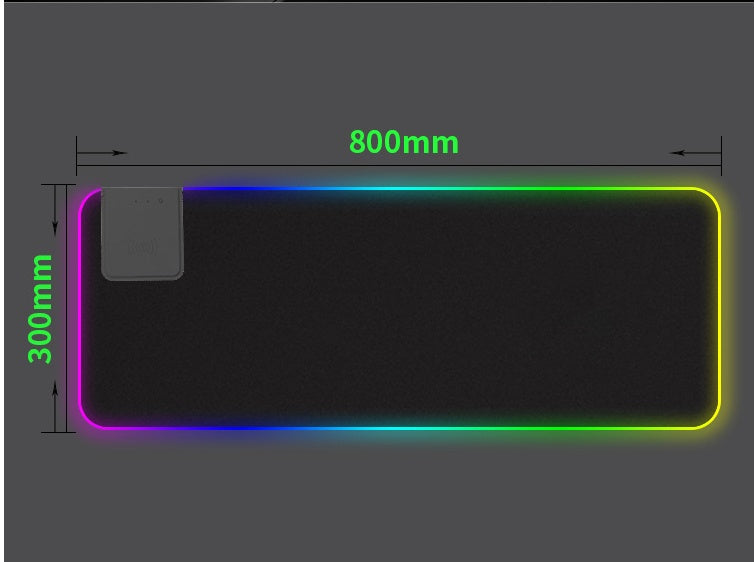 RGB Wristband Gaming Mouse Pad – Ultimate LED Light-Up Mat for Gamers & Creators - BudgetSpender