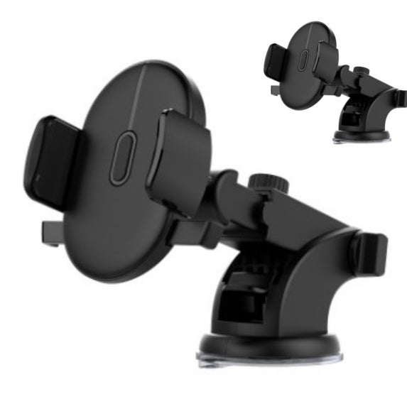 Universal Car Phone Mount with 360° Rotation & Telescopic Arm – Fits 3.5"-7" Devices - BudgetSpender