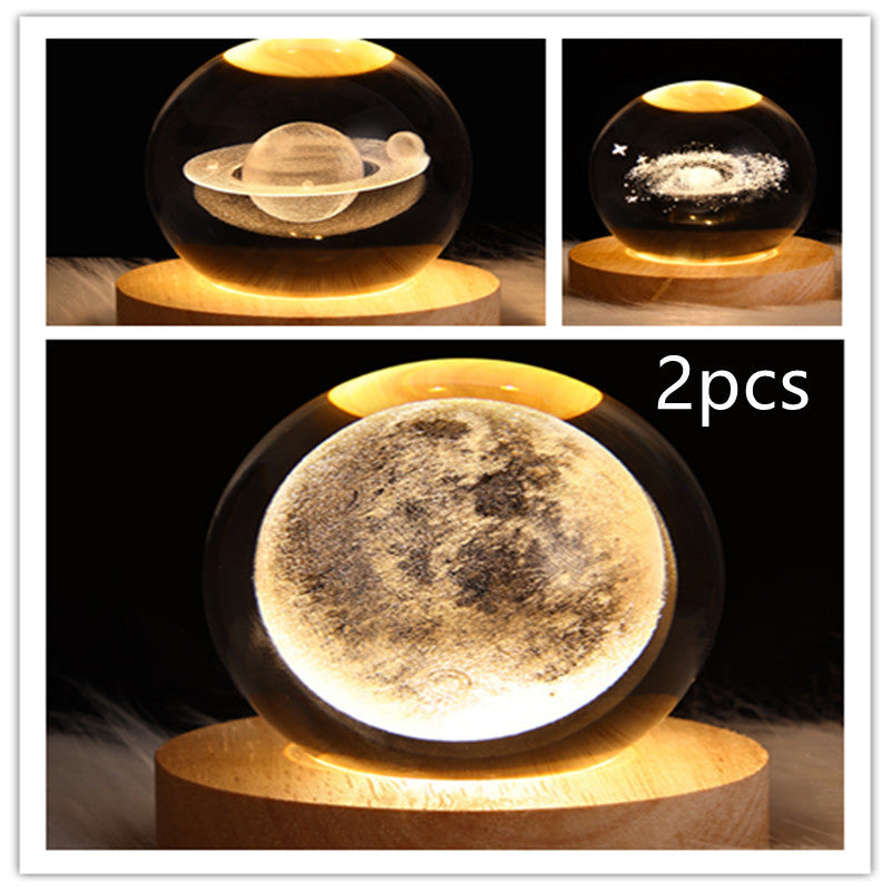 3D Crystal Night Light | Romantic Atmosphere Maker with Unique Designs - BudgetSpender