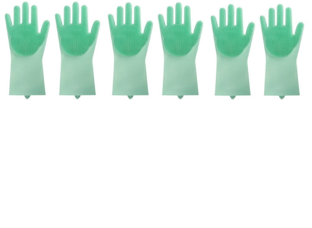 Heat-Resistant Silicone Cleaning Gloves – Multi-Function Kitchen & Household Magic Gloves - BudgetSpender