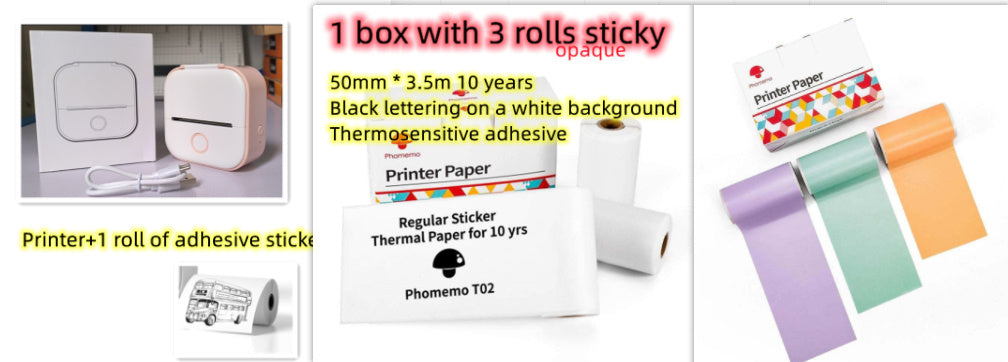 Mini Bluetooth Thermal Label Printer – Portable Sticker & Photo Printer - BudgetSpender