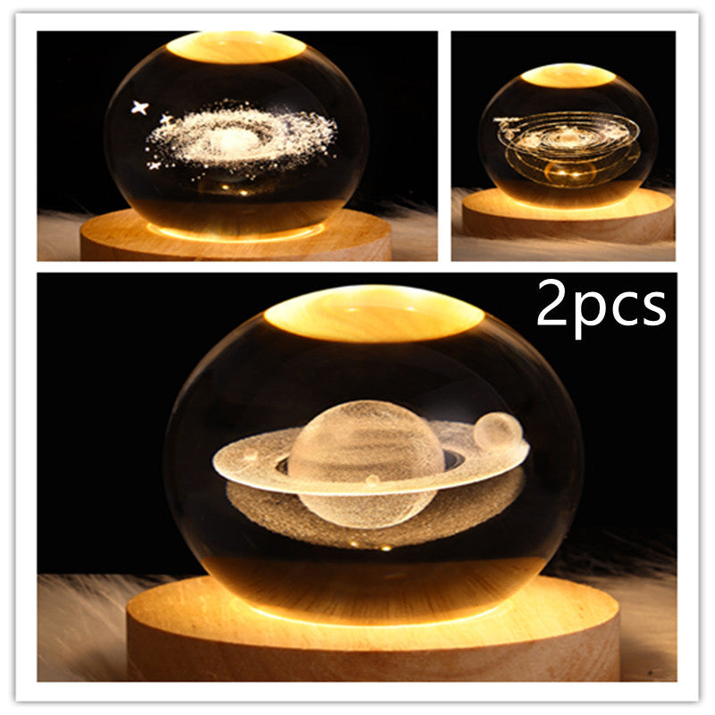 3D Crystal Night Light | Romantic Atmosphere Maker with Unique Designs - BudgetSpender
