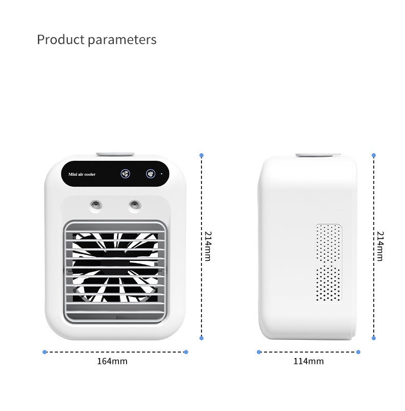 USB Air Conditioning Fan – Portable Mini AC with Ice Mist Cooling - BudgetSpender