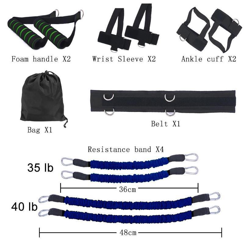 Latex Bounce Training Rope Set – Taekwondo Kick Training, Boxing Agility, and Fitness Exercise Resistance Bands - BudgetSpender
