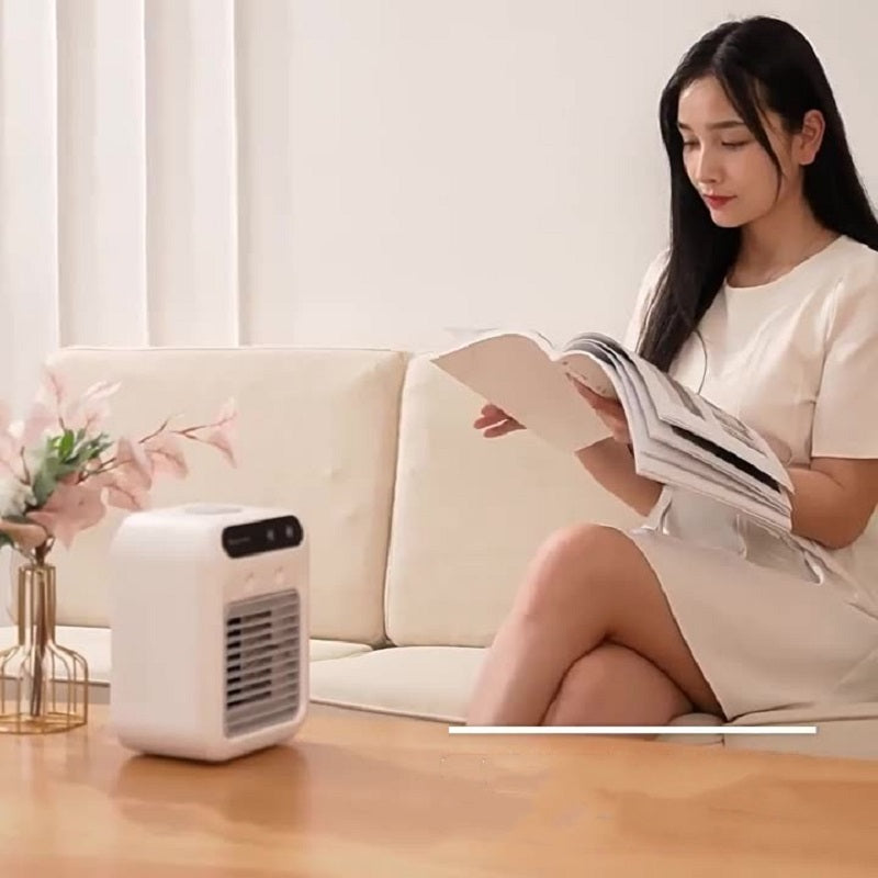 USB Air Conditioning Fan – Portable Mini AC with Ice Mist Cooling - BudgetSpender