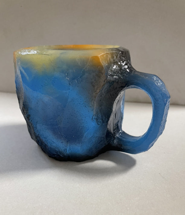 400ml Resin Mineral Crystal Coffee Mug with Handle – Elegant Mineral Crystal Cup for Home & Office Decor - BudgetSpender