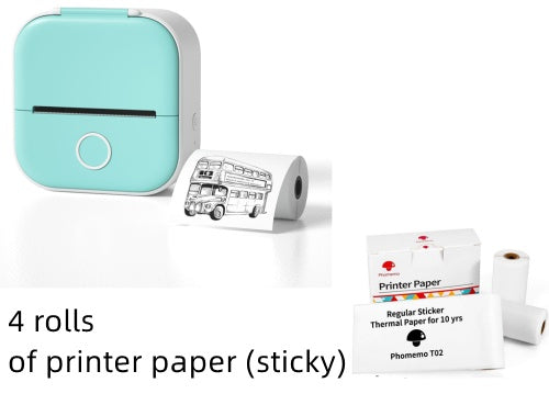 Mini Bluetooth Thermal Label Printer – Portable Sticker & Photo Printer - BudgetSpender
