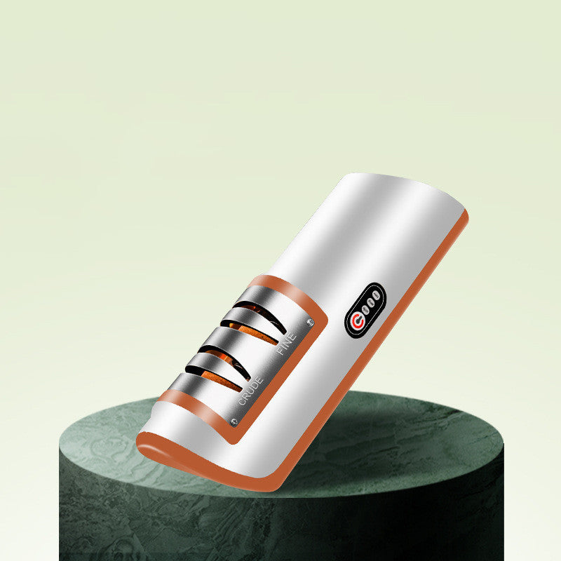 USB Rechargeable Electric Knife Sharpener – Automatic Adjustable Sharpener for Knives, Scissors, and Grinders - BudgetSpender