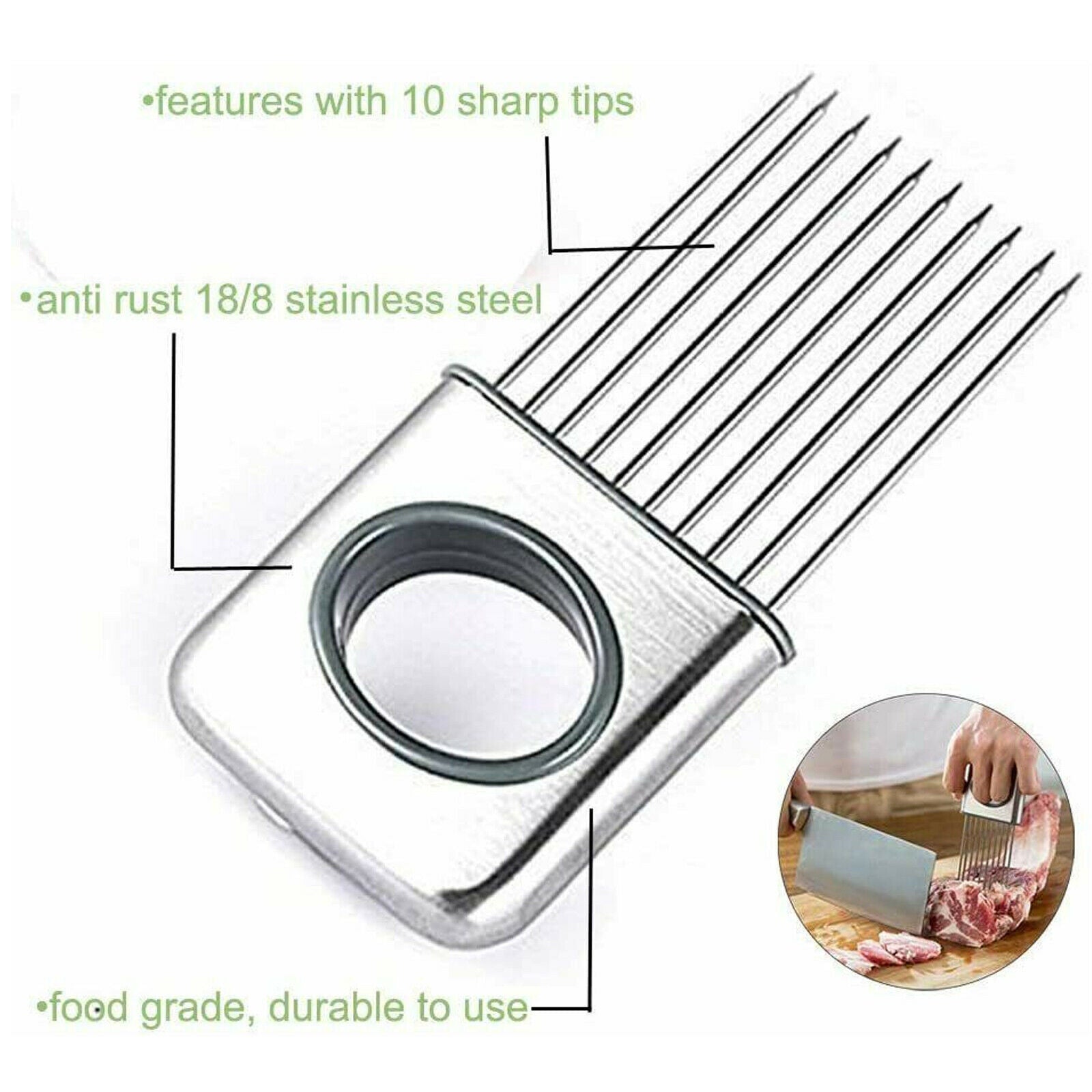 Stainless Steel Multi-Purpose Slicer Holder – Easy & Safe Cutting Tool - BudgetSpender