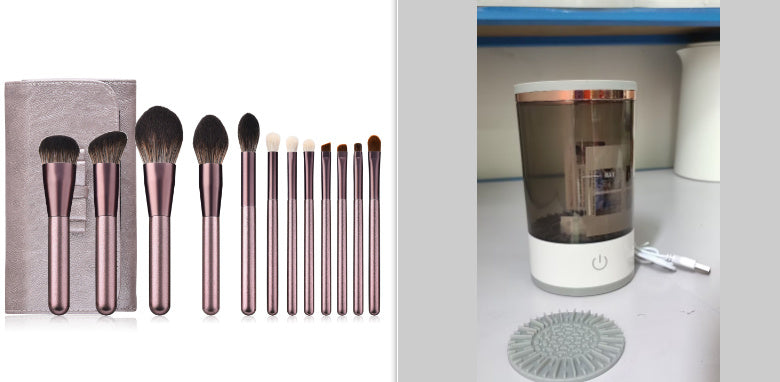 Electric Makeup Brush Cleaner USB Portable Spinner for Deep Cleaning & Fast Drying - BudgetSpender