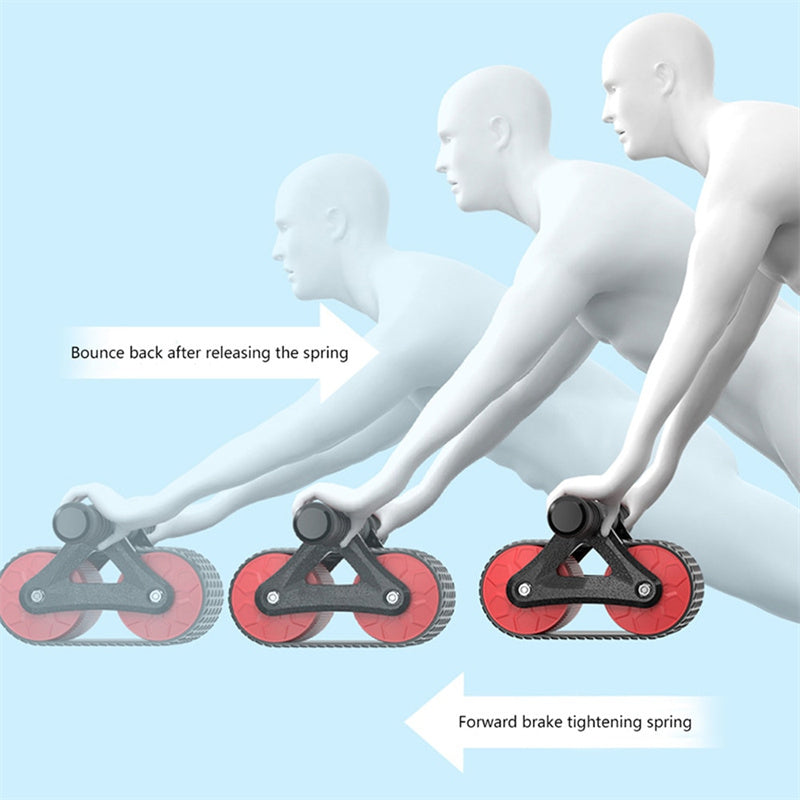 Automatic Rebound Ab Roller Wheel – Core Trainer for Home Workouts - BudgetSpender