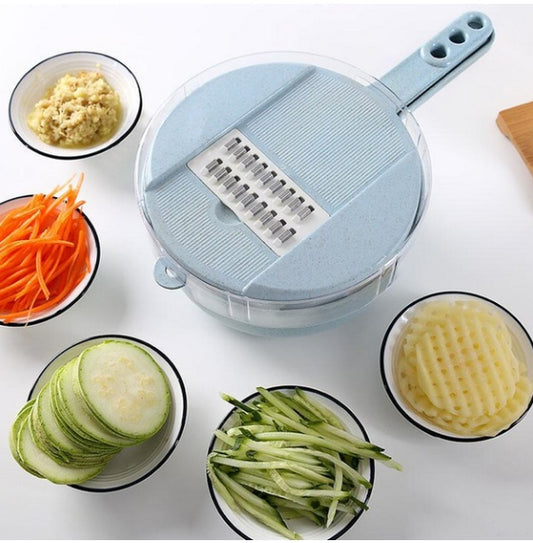 8-in-1 Mandoline Slicer & Vegetable Cutter – Multi-Function Kitchen Peeler & Grater Set - BudgetSpender