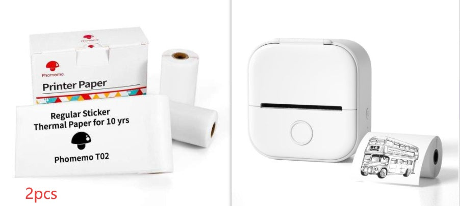 Mini Bluetooth Thermal Label Printer – Portable Sticker & Photo Printer - BudgetSpender