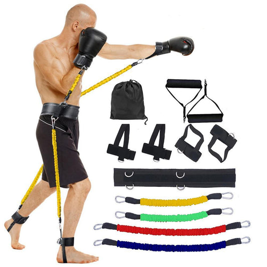 Latex Bounce Training Rope Set – Taekwondo Kick Training, Boxing Agility, and Fitness Exercise Resistance Bands - BudgetSpender