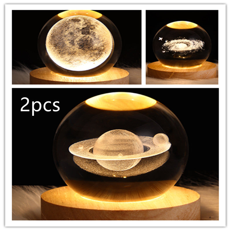 3D Crystal Night Light | Romantic Atmosphere Maker with Unique Designs - BudgetSpender