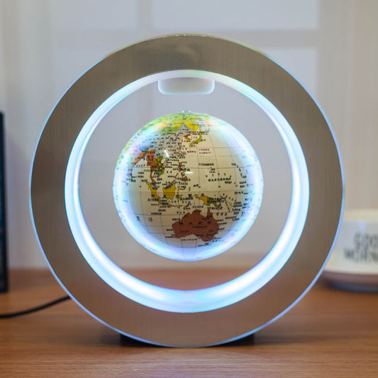 Round LED World Map Floating Globe – Anti-Gravity Magic with Stunning LED Display - BudgetSpender