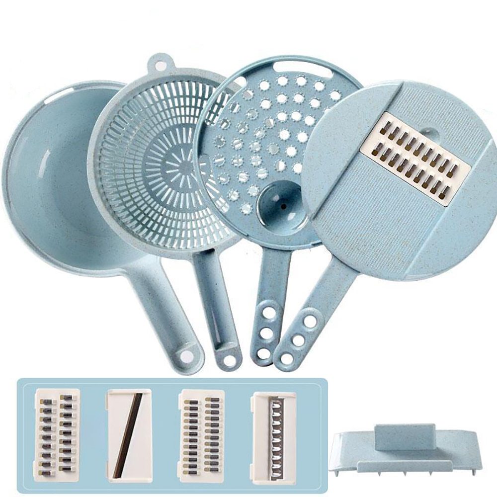 8-in-1 Mandoline Slicer & Vegetable Cutter – Multi-Function Kitchen Peeler & Grater Set - BudgetSpender