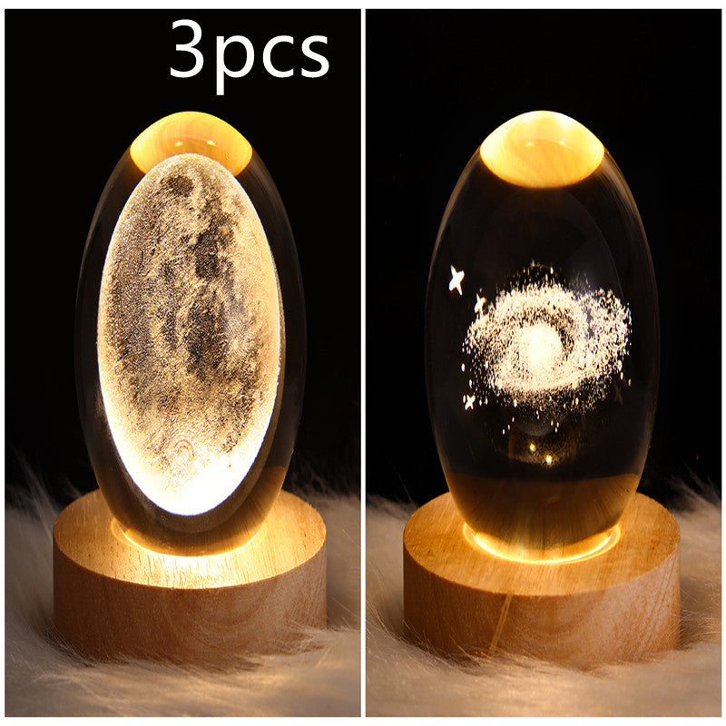 3D Crystal Night Light | Romantic Atmosphere Maker with Unique Designs - BudgetSpender