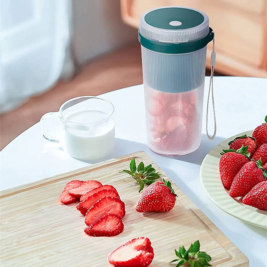Portable USB Rechargeable Juicer Cup – 300ML Mini Blender for Smoothies & Fruit Juice - BudgetSpender