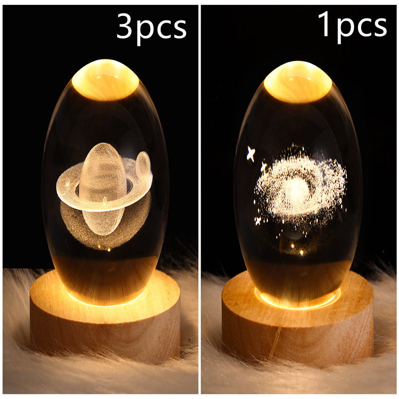 3D Crystal Night Light | Romantic Atmosphere Maker with Unique Designs - BudgetSpender