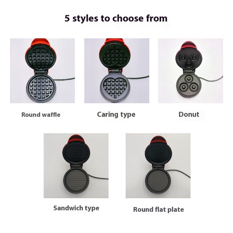 Mini Waffle Machine – 3-in-1 Home Breakfast Maker for Waffles, Pancakes, Sandwiches & Cakes - BudgetSpender