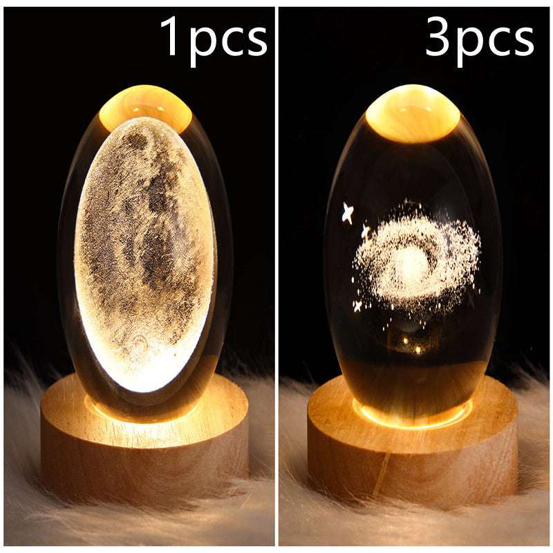 3D Crystal Night Light | Romantic Atmosphere Maker with Unique Designs - BudgetSpender