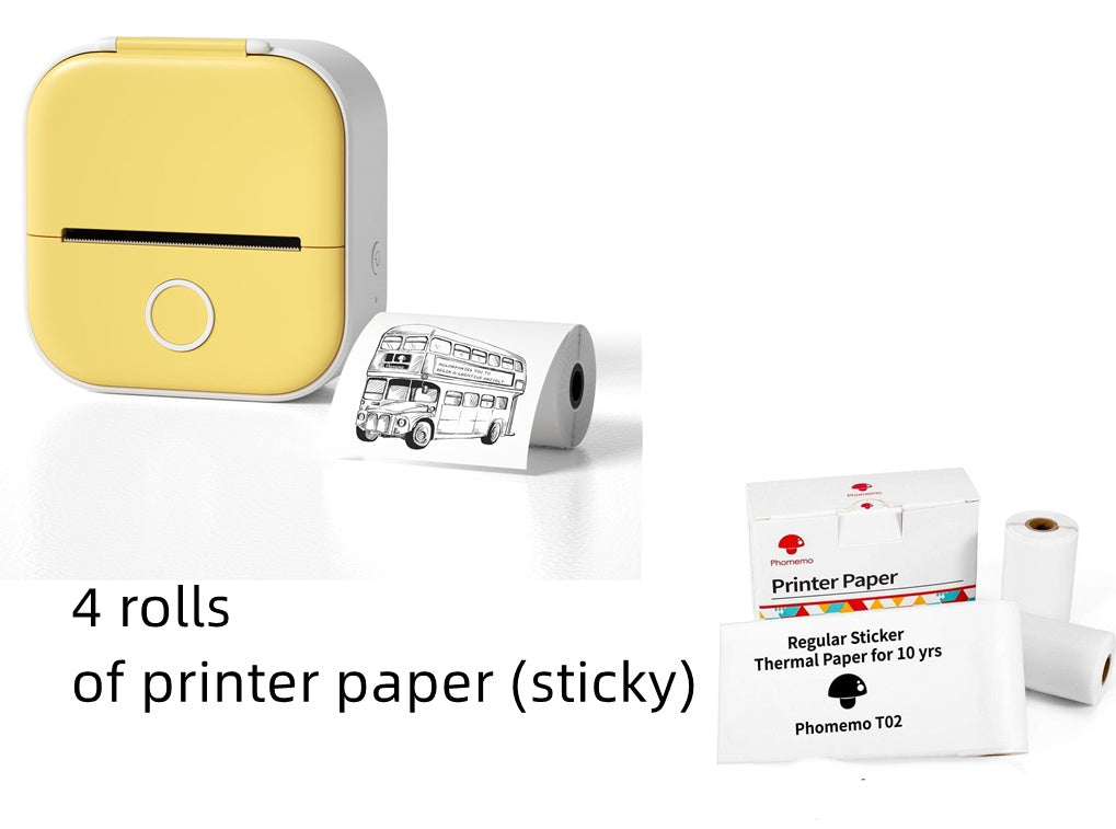 Mini Bluetooth Thermal Label Printer – Portable Sticker & Photo Printer - BudgetSpender