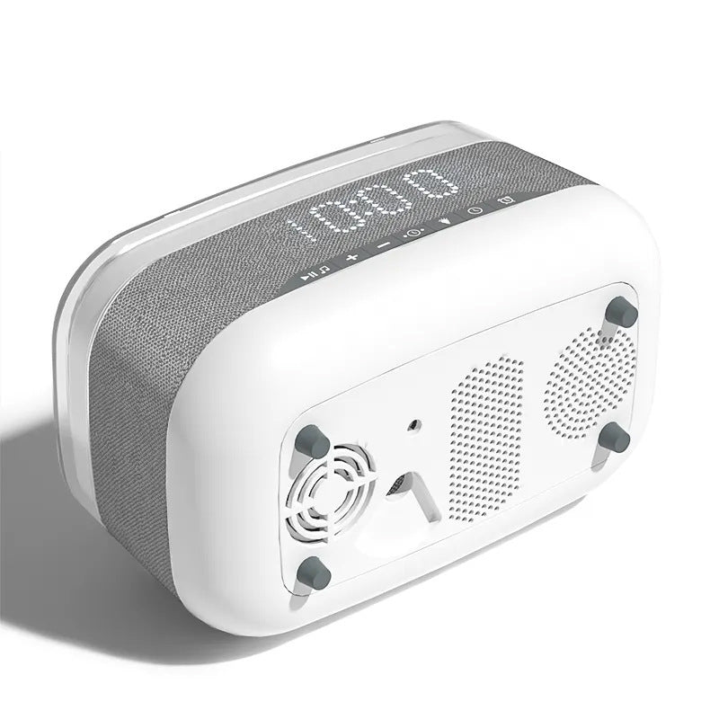 Intelligent Multifunctional Alarm Clock Bluetooth Speaker with Wireless Charger & Fast Charge - BudgetSpender
