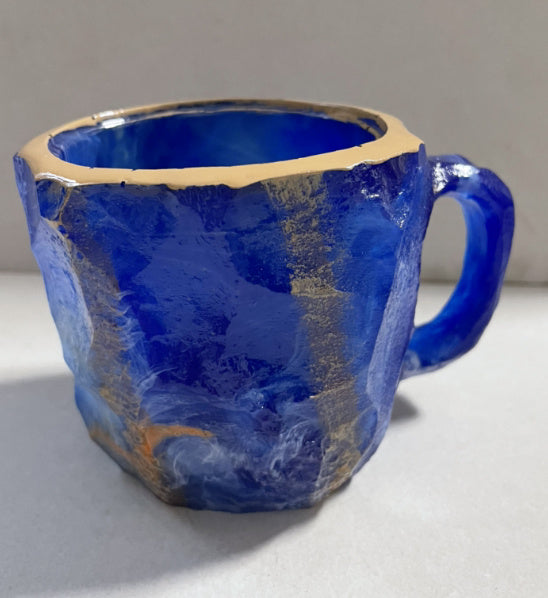 400ml Resin Mineral Crystal Coffee Mug with Handle – Elegant Mineral Crystal Cup for Home & Office Decor - BudgetSpender