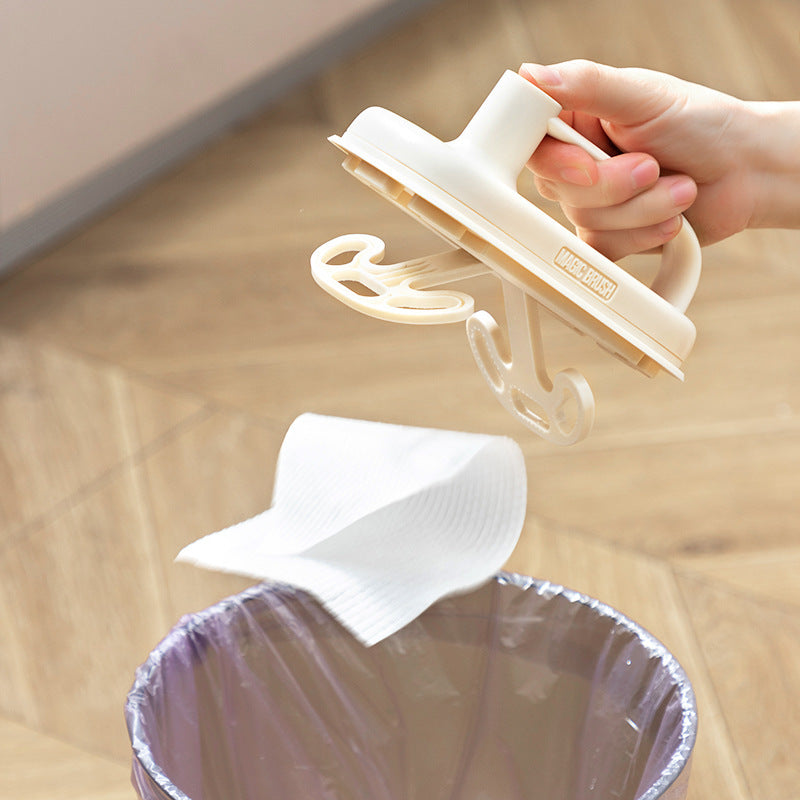 Magic Brush with 50 Disposable Rags – Easy, No-Screw Cleaning Tool for Dusting & Household Tasks - BudgetSpender
