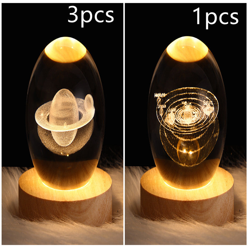 3D Crystal Night Light | Romantic Atmosphere Maker with Unique Designs - BudgetSpender