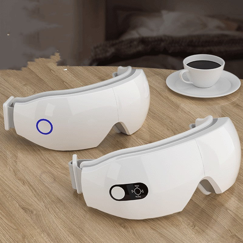 Smart Eye Massager with Heat, Vibration & Bluetooth – Relieve Stress and Improve Sleep - BudgetSpender