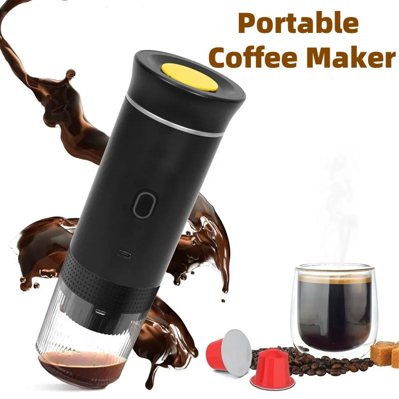 Portable 3-in-1 Espresso Machine – Compact & Intelligent Coffee Maker for Ground Coffee & Capsules - BudgetSpender