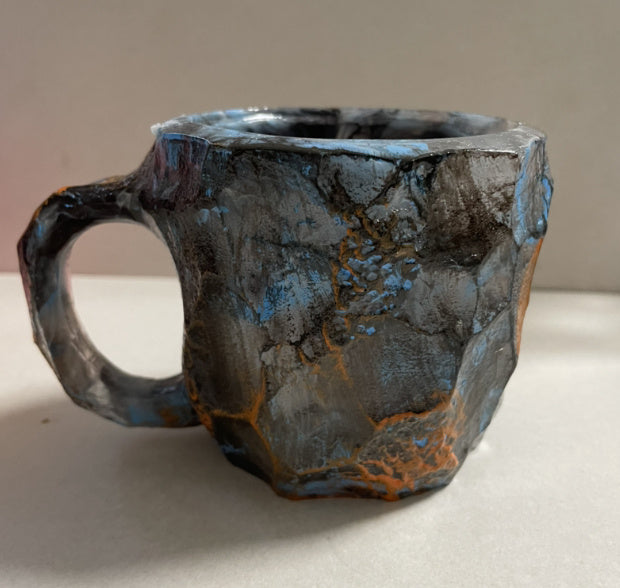 400ml Resin Mineral Crystal Coffee Mug with Handle – Elegant Mineral Crystal Cup for Home & Office Decor - BudgetSpender