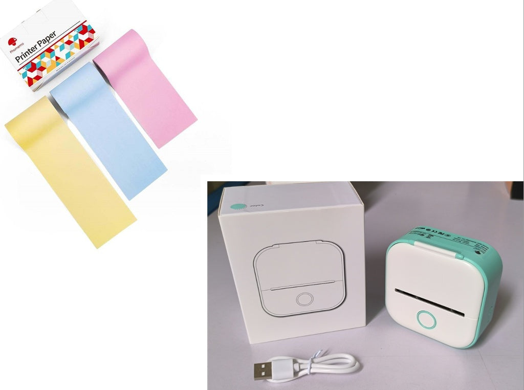 Mini Bluetooth Thermal Label Printer – Portable Sticker & Photo Printer - BudgetSpender