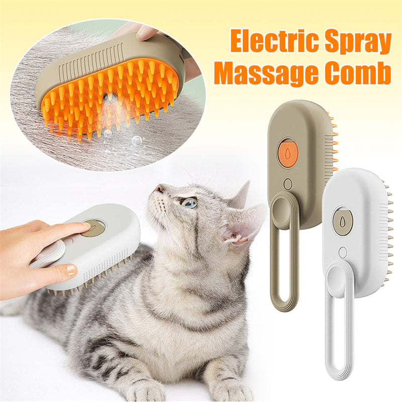 Cat Steam Brush Steamy Dog Brush 3 In 1 Electric Spray Cat Hair Brushes For Massage Pet Grooming Comb Hair Removal Combs Pet Products - BudgetSpender