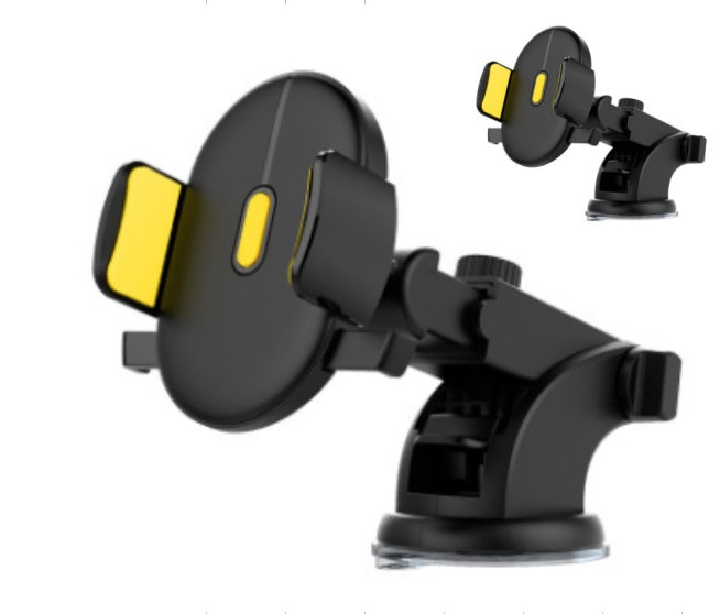 Universal Car Phone Mount with 360° Rotation & Telescopic Arm – Fits 3.5"-7" Devices - BudgetSpender