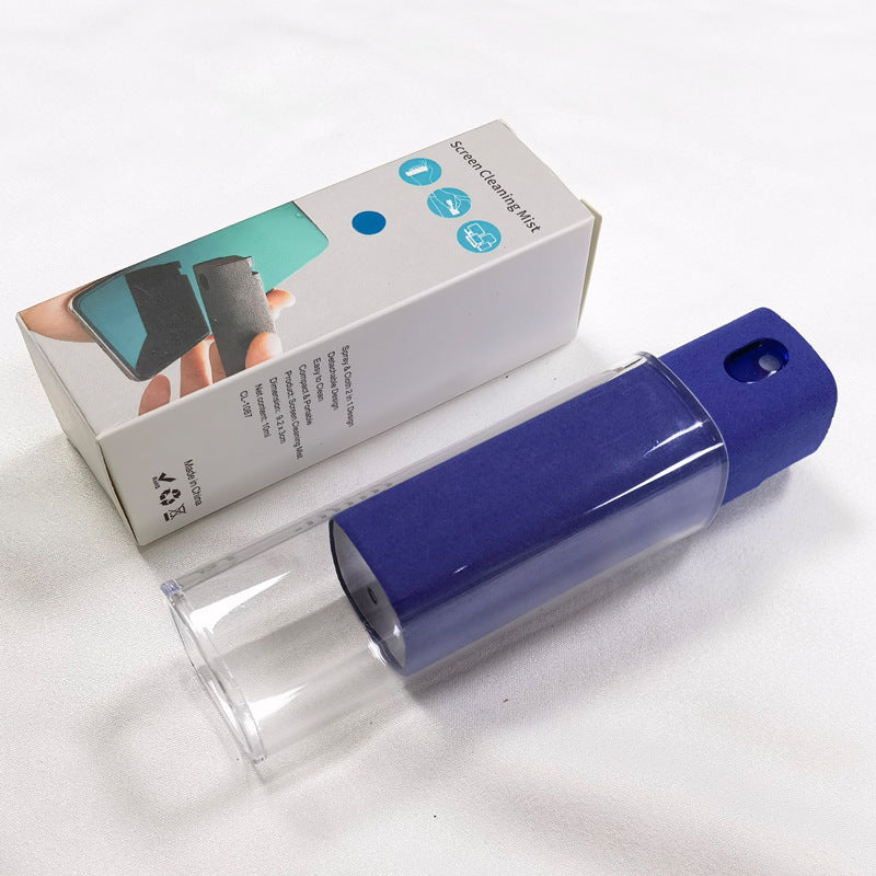 Portable Screen Cleaner Set – 2-in-1 Spray & Wipe Tool for Phones, Laptops & Tablets - BudgetSpender
