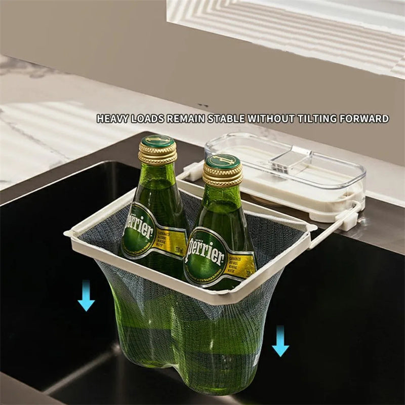Kitchen Sink Filter Rack with Suction Cup | Disposable Leftover Strainer for Efficient Garbage Drainage - BudgetSpender