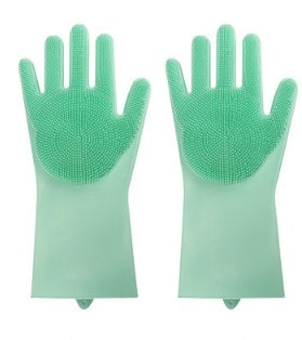 Heat-Resistant Silicone Cleaning Gloves – Multi-Function Kitchen & Household Magic Gloves - BudgetSpender
