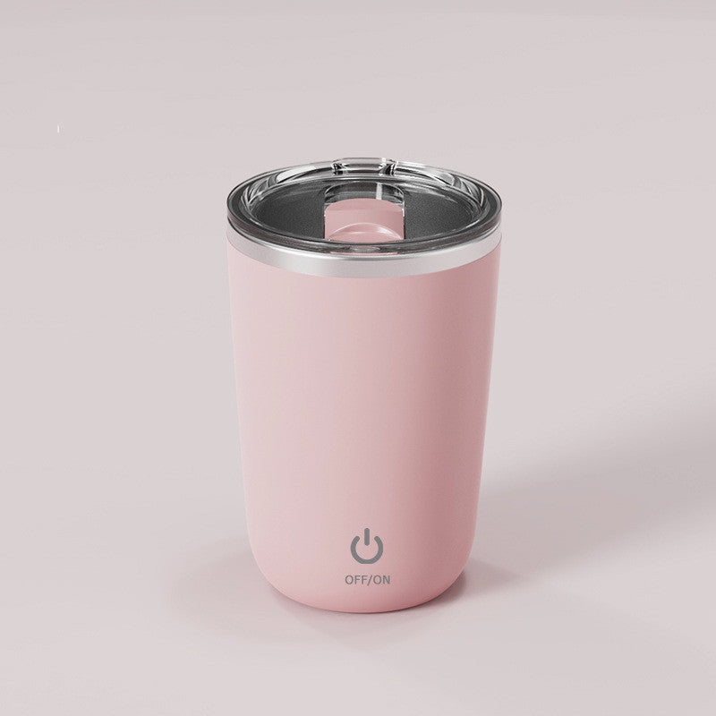350ml Automatic Self-Stirring Mug – Electric Magnetic Mixing Stainless Steel Coffee Cup for Milk, Juice & More | Lazy Rotating Kitchen Gadget - BudgetSpender
