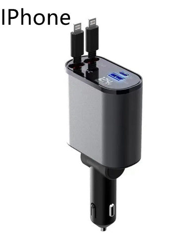 Retractable Car Charger – Ultra-Fast, Convenient Charging on the Go - BudgetSpender