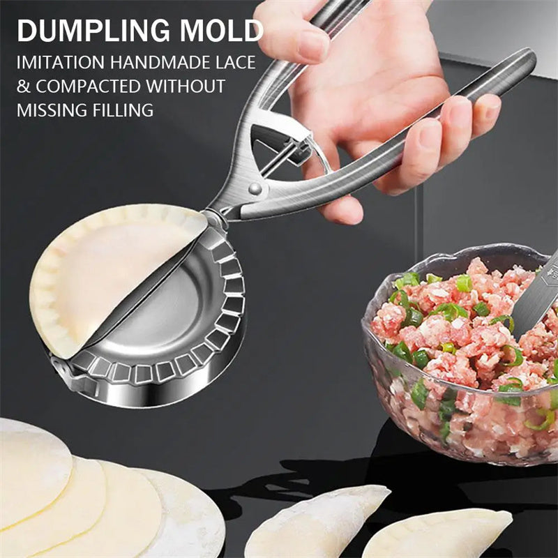 Stainless Steel Kitchen Dumpling Mold – Manual Pressing Tool for Dumplings, Noodles & Ravioli - BudgetSpender