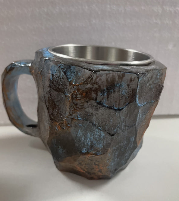 400ml Resin Mineral Crystal Coffee Mug with Handle – Elegant Mineral Crystal Cup for Home & Office Decor - BudgetSpender